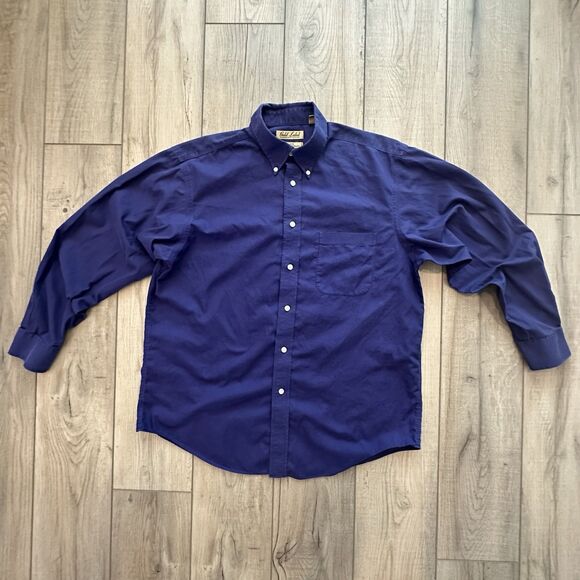 Roundtree & Yorke Gold Label Shirt Mens Large Non Iron Perfect Performance - Picture 1 of 7
